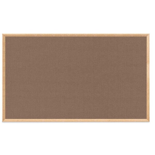 United Visual Products Decor Wood Combo Board, 72"x48", Walnut/Black Porcelain & Surf UV705DEFAB-WALNUT-BLKPORC-SURF - main